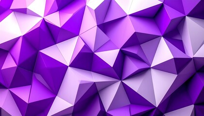 Abstract polygon pattern in shades of purple and white