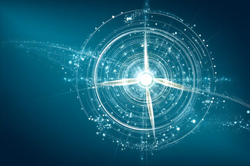 abstract radar screen