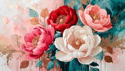 This elegant banner is perfect for luxury wall art, wedding invitations, high-end product packaging, and as a sophisticated background for websites and social media.