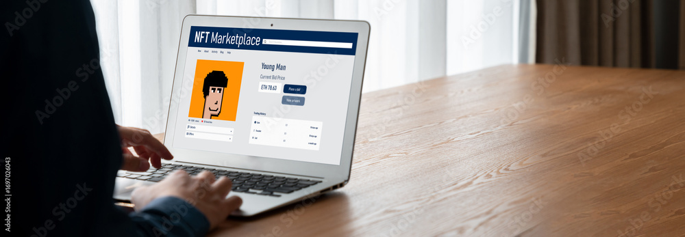 Aufkleber seo search engine optimization for modish e-commerce and online retail business showing on computer 