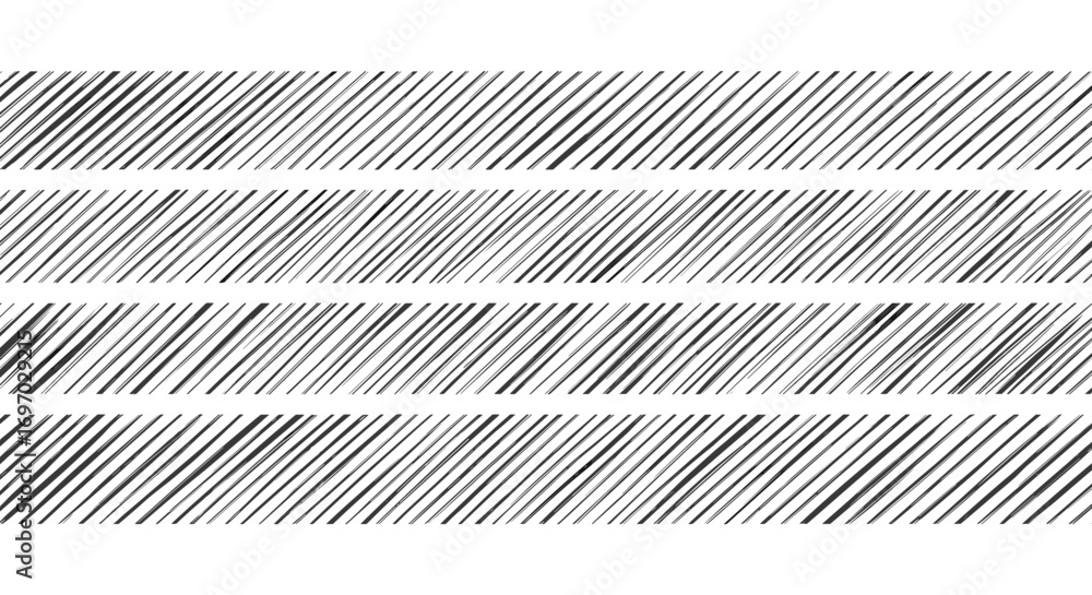Aufkleber monochrome diagonal lines pattern with varying density and horizontal bands