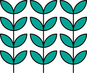 seamless pattern with green leaves