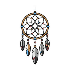 Culture Icon &ndash; Native American Dreamcatcher
