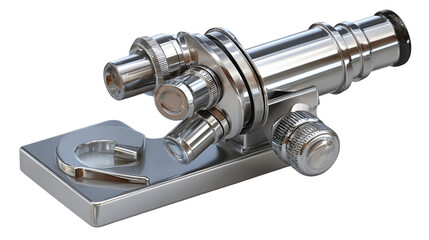 Fototapeta premium Polished Microscope for Scientific Discovery and Laboratory Research