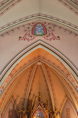 Celing Above Catholic Church Sanctuary
