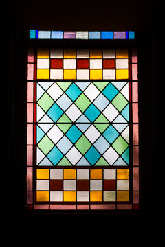 Stained Glass Window - Squares