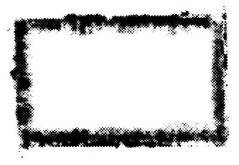 Distressed rectangular frame with bold halftone dots and grunge texture. Vector illustration for modern and creative design.