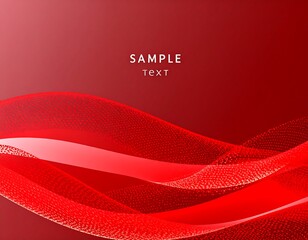 Abstract red wave design
