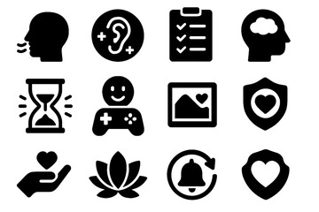 Lifter distraction icon alert vector grounding cue coping ai stability tools mood