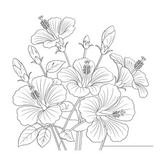 Simple outline drawing of a leaf against white clean background