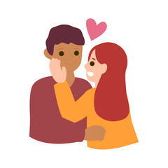 Couple In Love Celebrating Valentine's Day