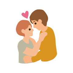 Couple In Love Celebrating Valentine's Day