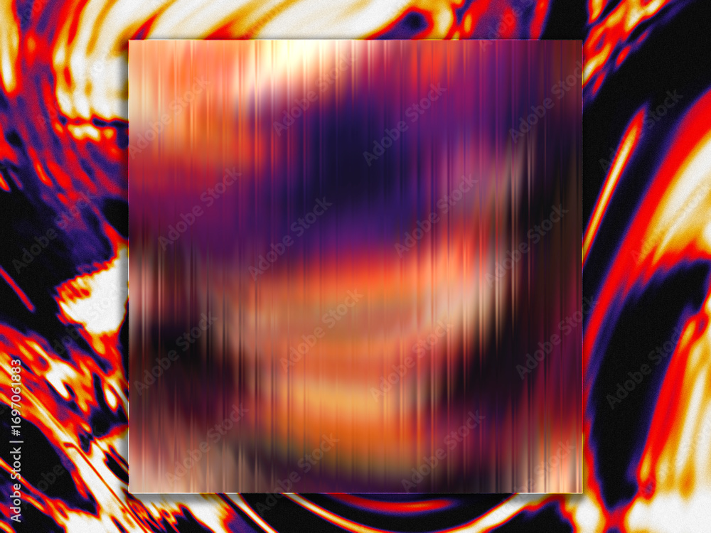 Poster modern glass morphism style background with transparent glossy frame in the center. perfect template
