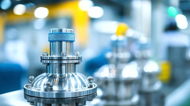 Chemical processing complex with reactor vessels and distillation columns showcasing pharmaceutical and specialty chemical production with strict safety and purity protocols blur