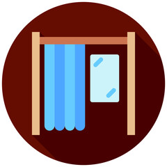 Changing Room Icon Relate To Commerce, Shopping And Mall, Use For Modern Concept, Ui, Ux Web And App Development.