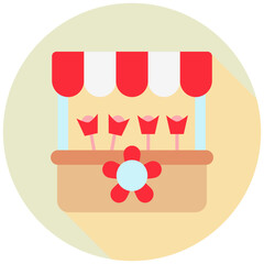 Flower Shop Icon Relate To Commerce, Shopping And Mall, Use For Modern Concept, Ui, Ux Web And App Development.