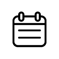 Calendar event reminder icon vector graphic for appointment schedule and important date planning design 100