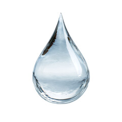 Crystal Clear Water Drop High-Resolution Image for Purity and Cleanliness