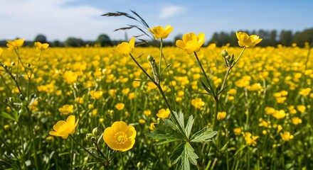 Fototapeta premium Buttercup Meadow in Bloom.