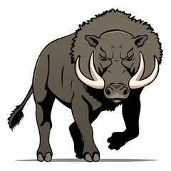 Fototapeta premium simbakubwa kutokaafrika miocene super-predator illustration