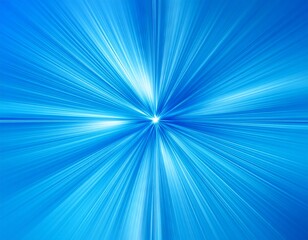 Abstract blue radial burst