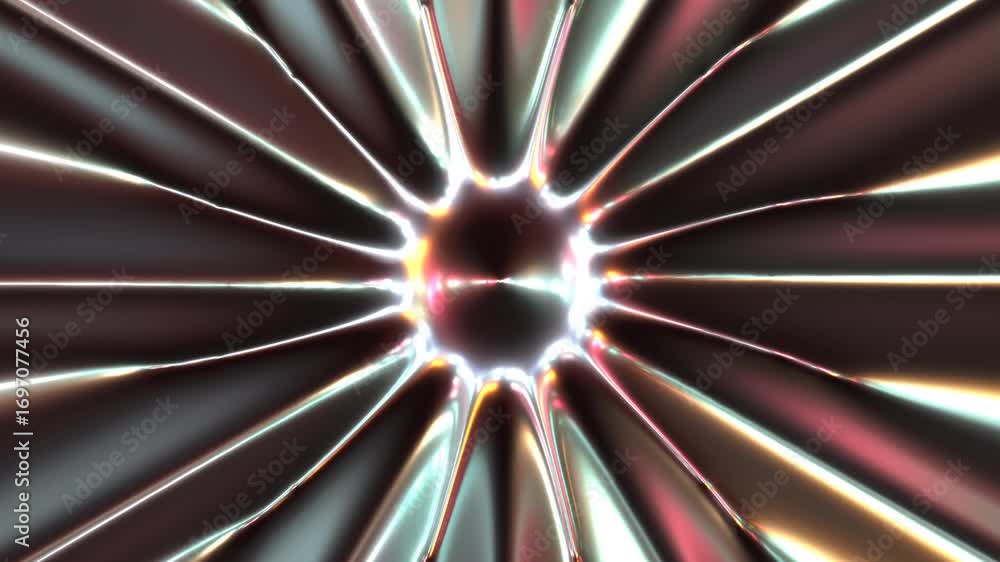 Poster abstract background rotation animation with glowing light