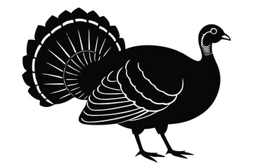Fototapeta premium turkey silhouette vector art design