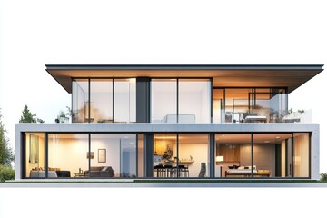 modern living room with fireplace