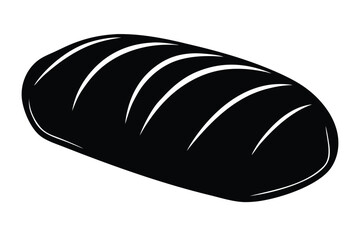 bread loaf silhouette vector art design