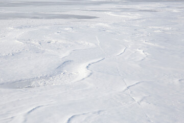 texture of cold winter snow
