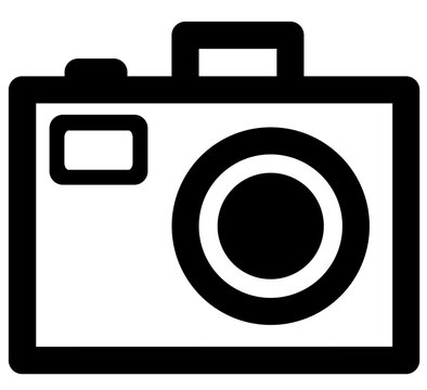 Simple Outline Camera Digital Device Minimalist Style Glyph Icon