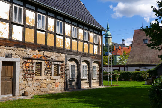 Ebersbach in Sachsen, Deutsche Fachwerkstrasse, Umgebindehaus