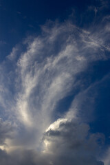 Cloudscape has been developing in gorgeous form. The vast blue sky and clouds sky background.