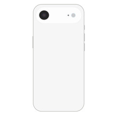 2025 Model Slim Luxury Smartphone Vector Illustration – White
