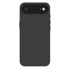 2025 Model Slim Luxury Smartphone Vector Illustration – Black