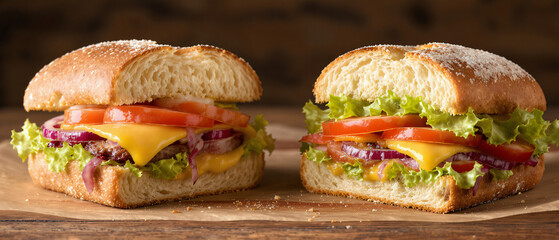 Sandwiches Made with Freshly Baked Bread