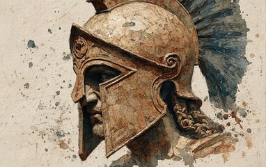 Vintage Watercolor Pencil Art & Classical Illustrations &ndash; Wall Art Wallpapers &ndash; Ancient Greek Roman Portraits of Stoics & Philosophers: Plato, Aristotle, Socrates, Marcus Aurelius, Seneca 