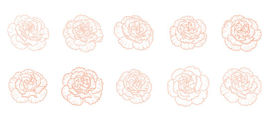 A seamless vector illustration of a set of pink floral Easter eggs with a vintage rose pattern, A seamless vector illustration of a set of pink floral Easter eggs with a vintage rose pattern, 