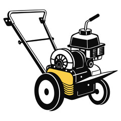 creative details  Power tiller Vector Illustration