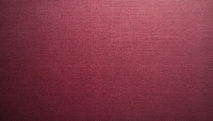 Fototapeta premium Macro shot of Viva Magenta burlap, featuring woven, textured canvas surface. Coarse, natural material with retro feel resembles hessian sackcloth. Perfect for vintage designs, rough fiber detail adds