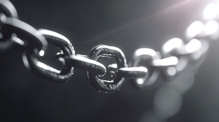 Obraz premium Closeup chain link