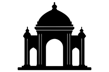 Monument with Dome and Columns Icon – Symbol of History, Architecture, and National Heritage