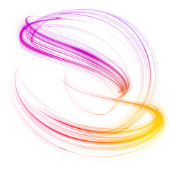 Glowing swirls and luminous rings with sparkling accents. Abstract composition with radiant lines, bokeh highlights, and shimmering textures.