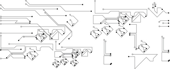 Grey white Abstract technology background,   technology background, illustration, innovation background hi-tech communication concept, white background