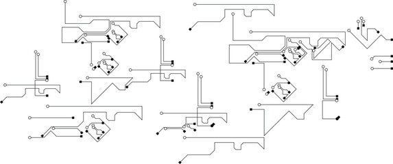 Grey white Abstract technology background,   technology background, illustration, innovation background hi-tech communication concept, white background