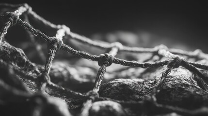 Closeup nautical net