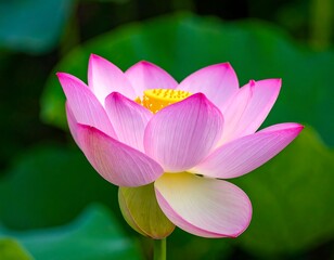 Close-up of a beautiful pink lotus flower