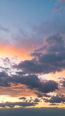 Fototapeta premium Colorful sunset cloudscape