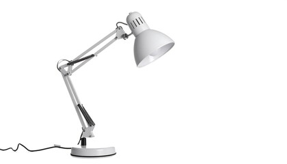 Adjustable desk lamp, white