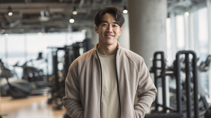 Fototapeta premium パーソナルトレーナーのような男性